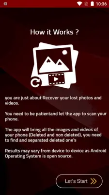 Photos Videos Recovery android App screenshot 0